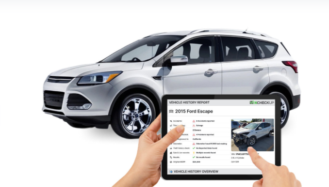 Vehicle history report preview